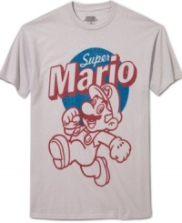 Pay homage to a video-game classic with this retro-cool Super Mario shirt from Freeze.