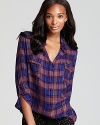 Contribute a pop of plaid to your seasonal wardrobe with a Splendid top that's both comfy and cute.