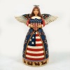 Enesco Jim Shore Heartwood Creek Patriotic Angel Figurine, 7-1/4-Inch