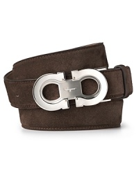 Salvatore Ferragamo Adjustible Chocolate Belt