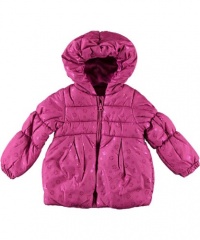 London Fog Kids L212961 Girls Foil Puffer Jacket (Little Kids) Pink 6X (Little Kids)