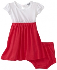 Splendid Littles Baby-girls Infant Colorblock Dress and Bloomer, Punch, 3-6 Months