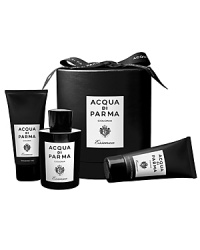 The best products from the Colonia Essenza collection are presented in an iconic Acqua di Parma hat box, making it the perfect luxurious holiday gift. Set includes a 3.4 oz. Eau de Cologne Spray, 1.7 oz. Shower Gel and 1.7 oz. Face Emulsion.