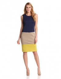 Jones New York Women's Sleeveless Colorblock Dress