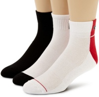 Calvin Klein Men's 3 Pack Color Block Quarter Socks