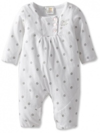 ABSORBA Baby-Girls Newborn Love Coverall, White, 3-6 Months