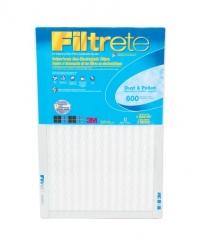 Filtrete Dust and Pollen Filter, 600 MPR, 20-Inch by 20-Inch by 1-Inch, 6-Pack