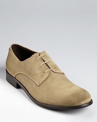 These handsome lace-up oxfords bring refined suede into the casual cool equation.