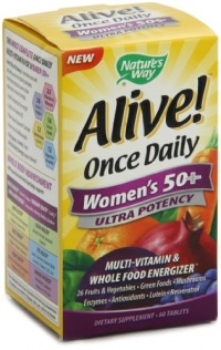 Nature's Way Alive Once Daily Women's 50+  Ultra Potency Multivitamin, 60 Tableets