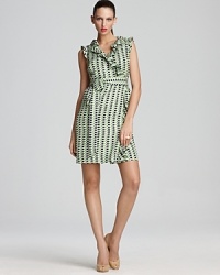 kate spade new york Aubrey Patio Check Printed Wrap Dress