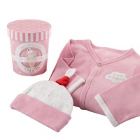 Baby Aspen Sweet Dreamzzz Pint of PJ's Sleep Time Gift Set, Strawberry, 0-6 Months