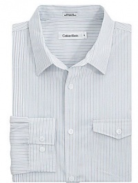 Calvin Klein Sportswear Men's Longsleeve Stripe Dobby Shirt