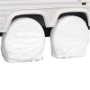 Classic Accessories 76240 Snow White RV Wheel Covers, Fits wheel diameter 26.75 - 29