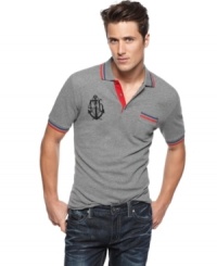 This USS polo from INC ensures you're style won't be shipwrecked with boring casual attire.