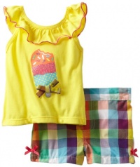 Kids Headquarters Baby-Girls Infant Top, Yellow, 18 Months