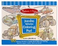 Melissa & Doug Jumbo Coloring Pad - Vehicles