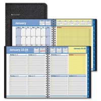 AT-A-GLANCE QuickNotes Recycled Weekly/Monthly Appointment Book, 8 x 10 Inches, Black, 2013 (76-01-05)