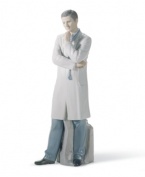 Just what the doctor ordered, this elegant figurine from Lladro is the antidote to sterile waiting rooms and medical facilities in glossy, handcrafted porcelain.