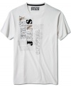 Sew up solid casual style with this graphic t-shirt from DKNY Jeans.