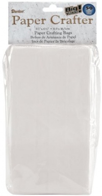 Big Value White Paper Crafting Bags 40/pk