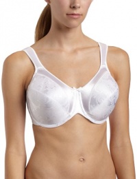 Bali Women's Satin Tracings Minimizer Underwire Bra, White, 36DD