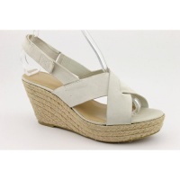 Easy Spirit Valene Open Toe Wedge Sandals Shoes Beige Womens New/Display