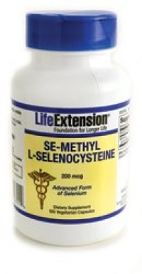 Life Extension Se-Methyl L-Selenocysteine Vegetarian Capsules, 200 Mcg, 100 Count