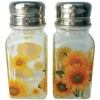 Westland Giftware A Touch of Glass Sunflowers Salt and Pepper Shaker Set, 4-Inch