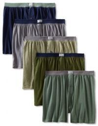 Fruit of the Loom Men's 5 Pack Soft Stretch Knit Boxer