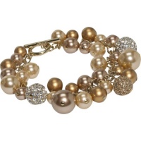 Carolee Charm Toggle Bracelet (Gold)