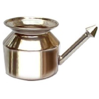 Stainless Steel Neti Pot for Sinus Congestion (Ayurvedic JalNeti)