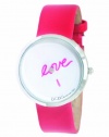 BCBGeneration Women's GL4181 Fashion Round Analog Love Minute Hand Pink Watch