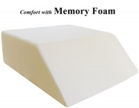 InteVision Ortho Bed Wedge with High Quality, Removable Cover (Size: 8 x 21 x 24. Color: Ivory)