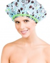 Betty Dain Stylish Design Mold Resistant Shower Cap, The Hipster Collection, Hippie Chick