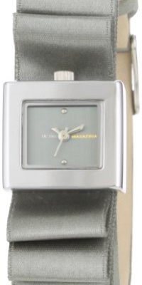 BCBGMAXAZRIA Women's BG6341 Analog Eclectic Mini Plisse' Grey Dial Watch