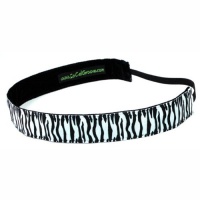 Zebra Groovy Headband in White 7/8