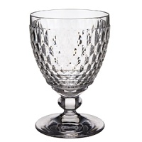 Since 1748, families the world over have turned to Villeroy & Boch for fine European porcelains. Today, they design a wealth of stemware to complement the Villeroy & Boch style. Boston is a heavy crystal glassware pattern with short stems.