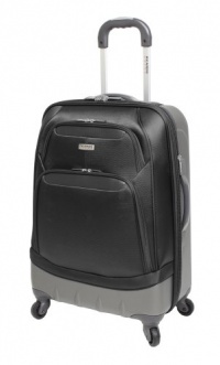 Ricardo Beverly Hills Luggage San Mateo 21 Inches 4 Wheeled Expandable Wheelaboard, Onyx/Silver, 21x15.75x10