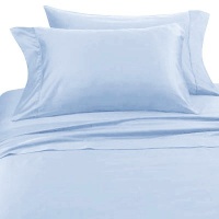 Blue Hotel Spa Collection 4 piece Sheet Set - 300 Thread Count - 100 Percent Cotton - Queen Size