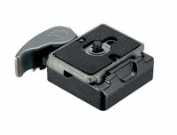 Manfrotto 323 RC2 Rapid Connect Adapter with 200PL-14 Quick Release Plate - Replaces 3299-Black