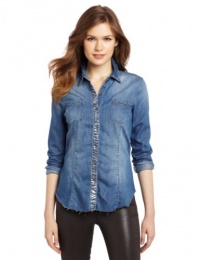 [BLANKNYC] Women's Denim Shirt, Double Dip, X-Small