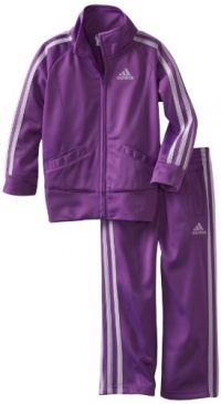 adidas Girls 2-6X ITB Iconic Tricot Set, Bright Violet, 3T