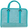 Gigi Chantal Turquoise Faux Alligator Bible Cover