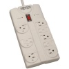 Tripp Lite TLP808 Surge Protector 120V 5-15R 8 Outlet 8ft Cord 1440 Joule