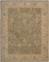 Nourison Rugs Heritage Hall Collection HE20 Green Round 9' x 9' Area Rug