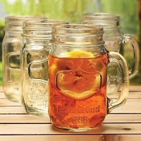 Wine Enthusiast Mason Jar Glass, Set of 4