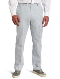 Tommy Hilfiger Men's Trim Fit Flat Front Seersucker Pant