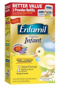 Enfamil Premium Infant Formula Refill Box, For Babies 0-12 Months, 33.2-Ounce