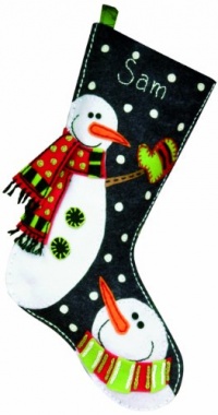 Dimensions Felt Applique, Snowmen Stocking