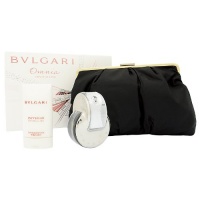 BVLGARI OMNIA CRYSTALLINE Women Gift Set Eau de Perfume 2.2oz Spray + 2.5oz Lotion + POUCH